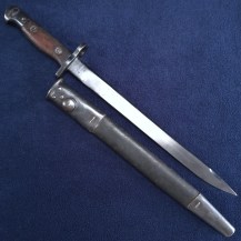 Indian WW2 1907 Pattern Mk II Star Bayonet, by Jhelum Arsenal 1